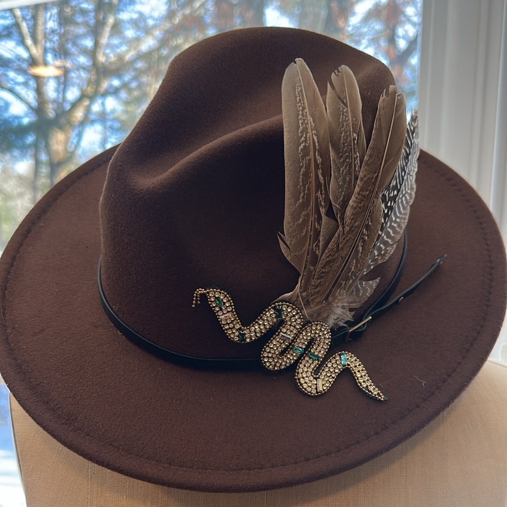 Chocolate Brown Statement Hat